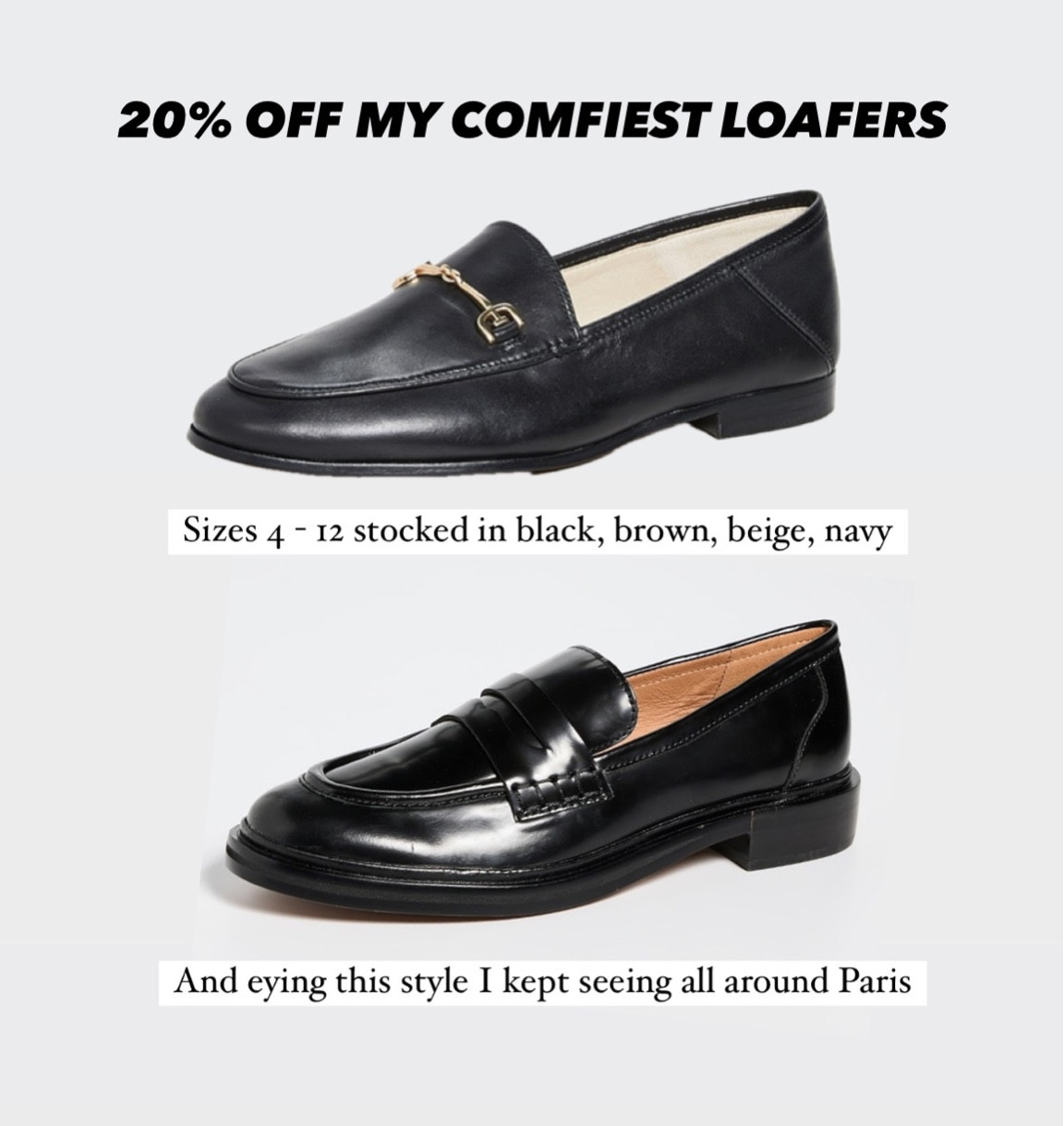 Sale ends tonight (Wednesday) midnight PST! The top loafers are usually excluded from promos 

Code TAKE20 for 20% off at Shopbop

Also linked a tan color priced lower at DSW and Sam Edelman.com but only sizes 7+

• Sam Edelman loafers - I’ve worn for years in 5.5 and they still look great. No breaking in needed, great for work to weekend to travel. 

• Madewell loafer I have yet to try but am eying this European girl chic style , on sale at Madewell with 25% off 

#LTKsalealert #LTKworkwear
