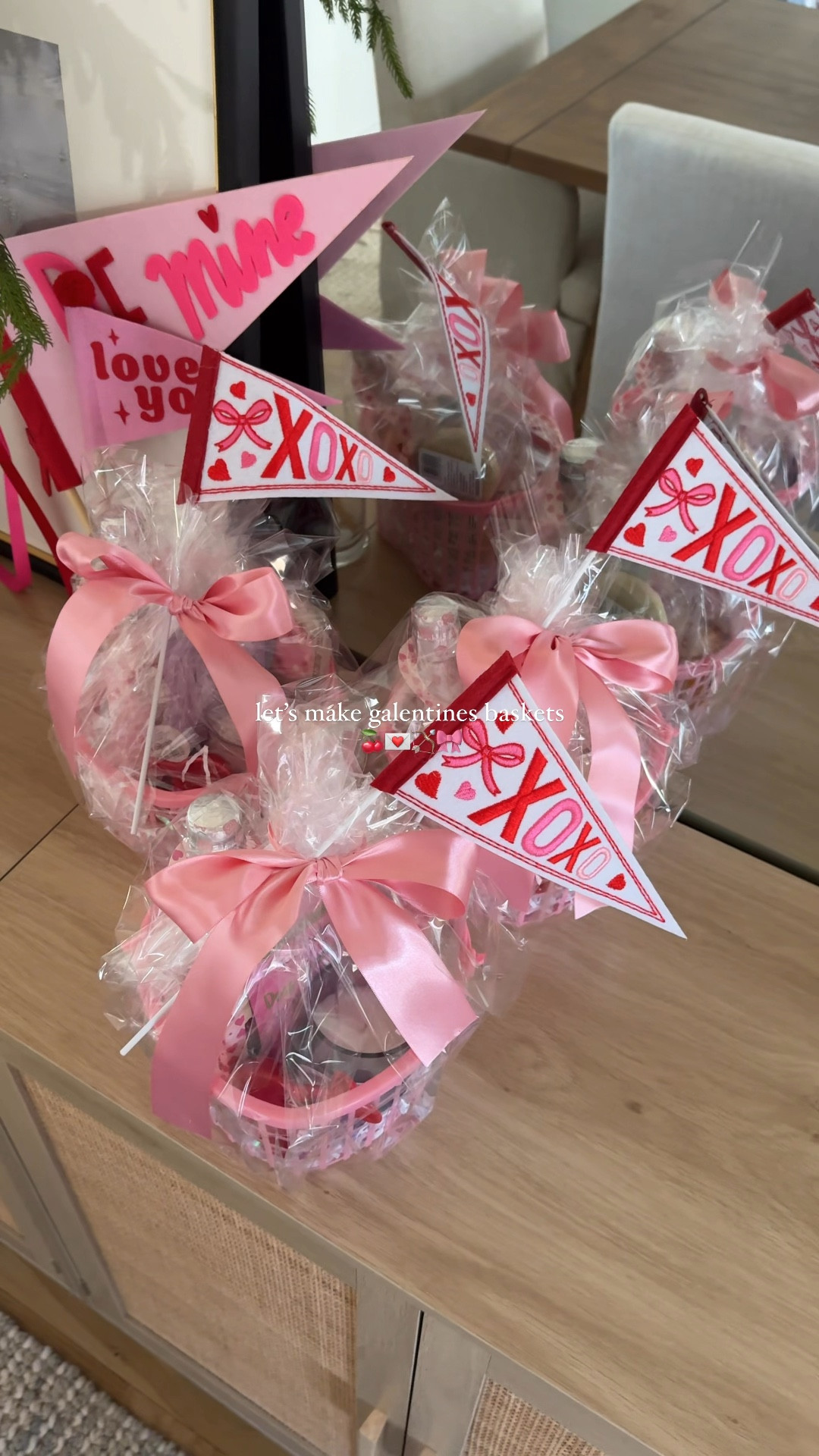 can I gift this to myself?! 💌 | a galentines basket filled with all the things a girl would love, I mean rosé topped with truffles, a yummy candle and a face mask to enjoy, what more can you ask for! 🤭 (grab everything on your next @target run 🎯)

little pennant flags are @hobbylobby 🫶🏼
#galentinesday #vday #target #targetstyle #valentinesideas #giftbasket #valentinesday #giftideas 

#LTKParties #LTKHome #LTKSeasonal