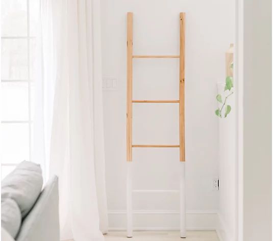 5' Wood Ladder with Dipped Legs by Lauren McBride | QVC