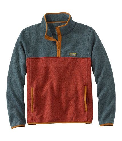 Men's L.L.Bean Sweater Fleece Pullover, Colorblock | L.L. Bean