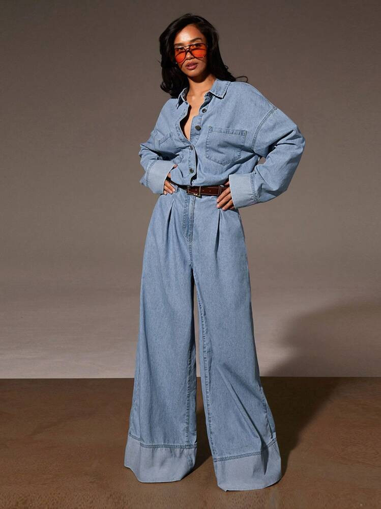 Denim Jumpsuit | SHEIN