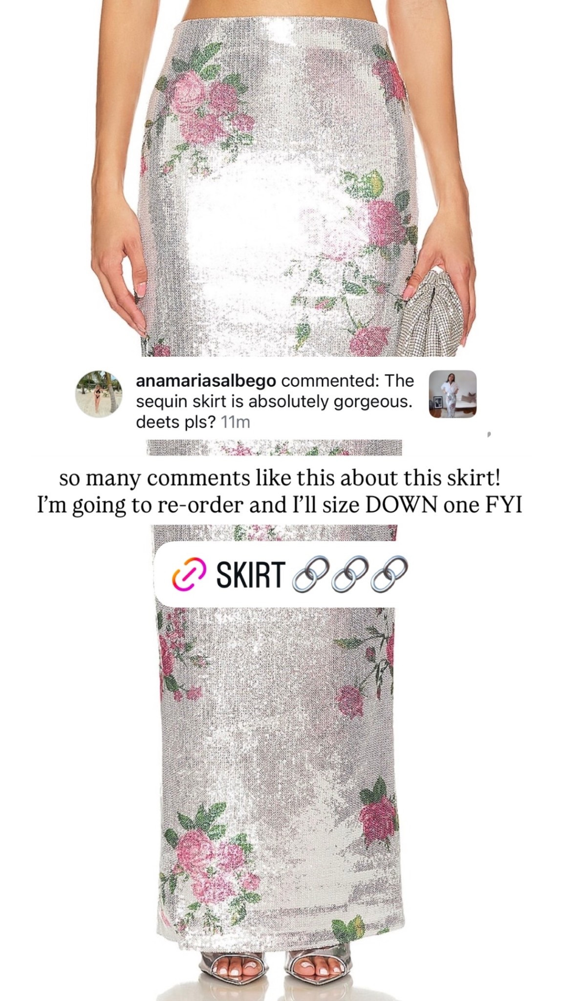 so many comments like this about this skirt! 
I’m going to re-order and I’ll size DOWN one FYI