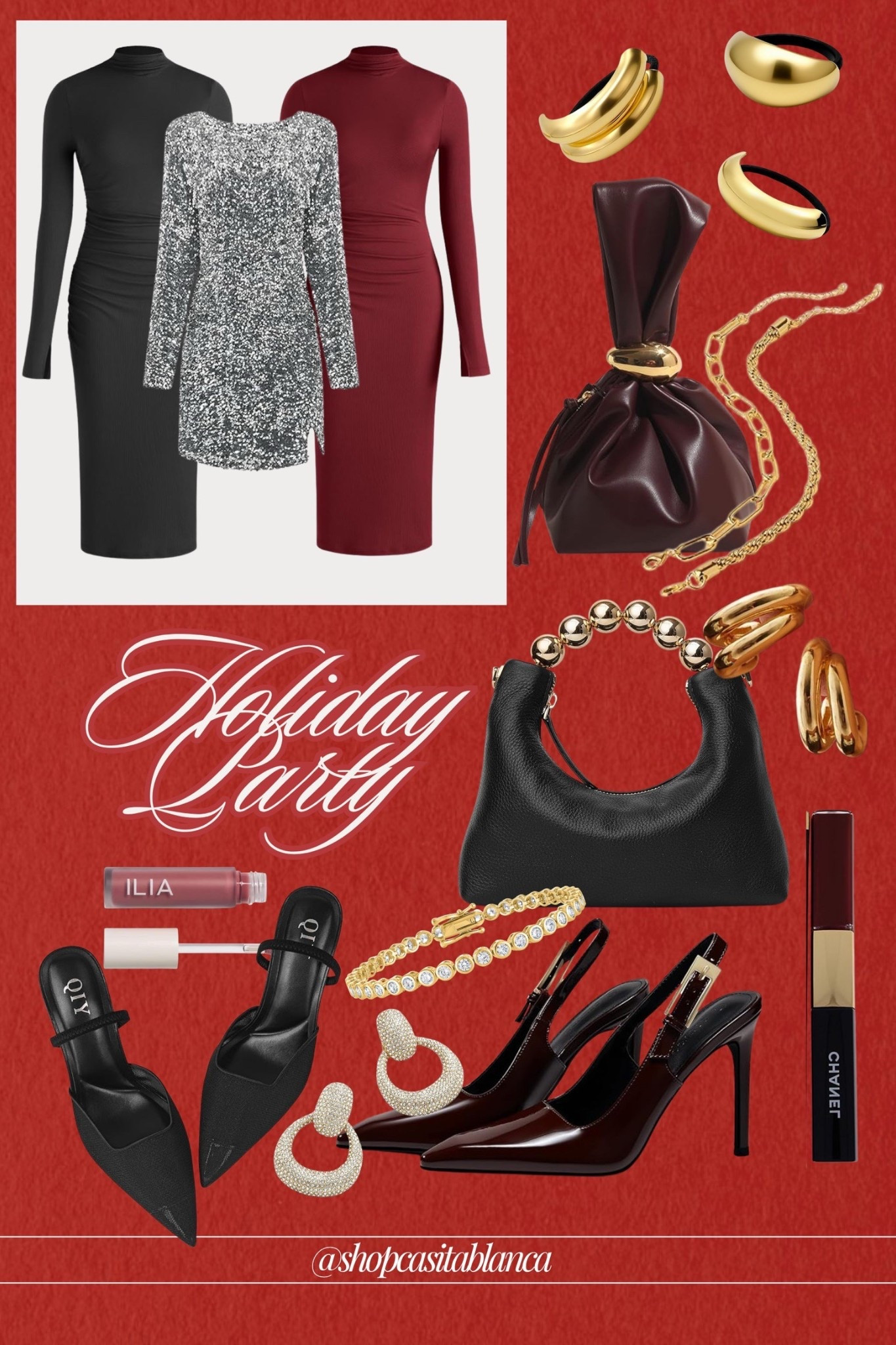 ✨ Holiday party season is calling.
Classic satin, sleek heels, and just the right amount of sparkle — these looks make getting dressed for festive nights effortless and elevated. Perfect pieces for every invite on your calendar.🤍

#AmazonFashion #AmazonStyle #AmazonOutfits #LTKStyle #LTKFashion #HolidayStyle #WinterOutfits #FallFashion #AmazonFinds #LTKStyleTip


#LTKFindsUnder50 #LTKSeasonal #LTKHoliday