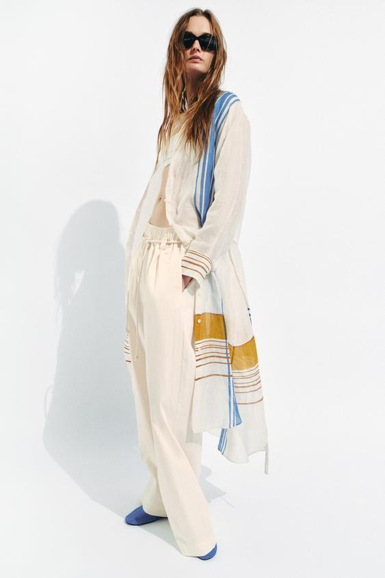 100% RAMIE SHIRTDRESS ZW COLLECTION | Zara US