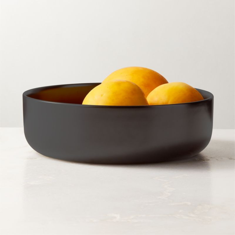 Mori Matte Black Serving Bowl + Reviews | CB2 | CB2