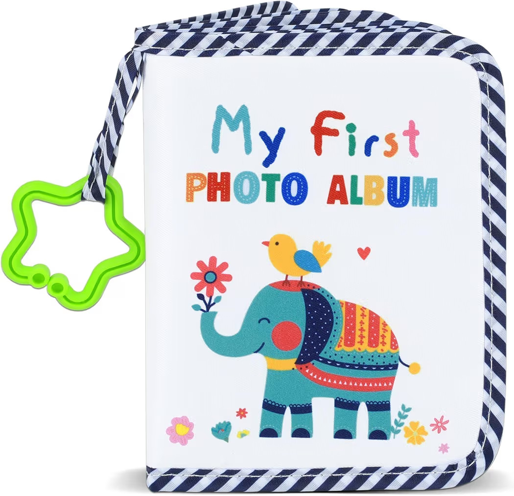 Baby's My First Family Album Soft Photo Cloth Book Elephant My First Book of Photos Baby Memory A... | Amazon (US)