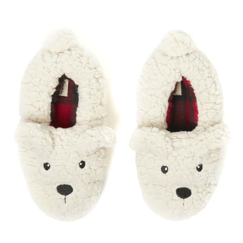Dearfoams Unisex Matching Family Holiday Christmas Reindeer & Turkey Scuff Slipper, Adult Bear, 7-8 US Women | Amazon (US)