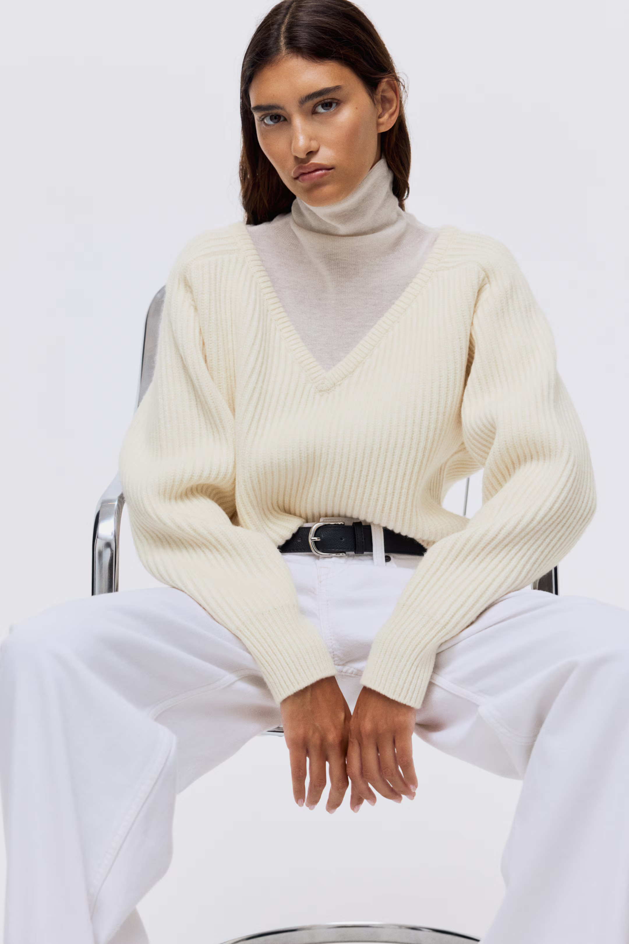 Rib-knit wool jumper | H&M (UK, MY, IN, SG, PH, TW, HK)