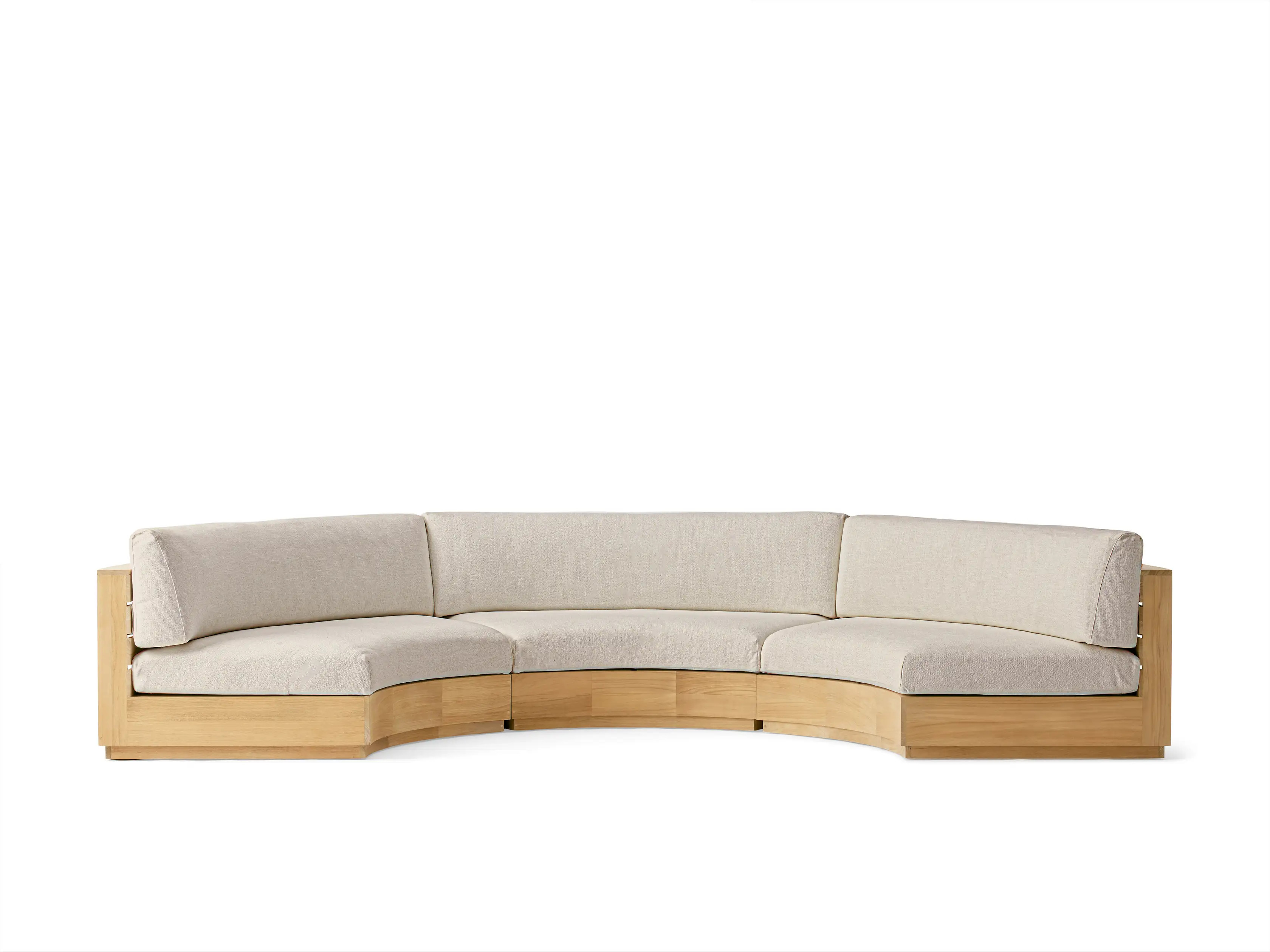 Bal Harbour Outdoor Curved Three Piece Sectional | Arhaus