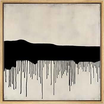 SIGNWIN Framed Canvas Print Wall Art Duotone Industrial Polygon Landscape Abstract Shapes Illustr... | Amazon (US)