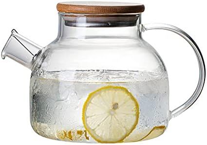 Sharemee - Glass Teapot with Tea Ball Infuser, Stovetop Safe Glass Water Pitcher Carafe for Loose Le | Amazon (CA)