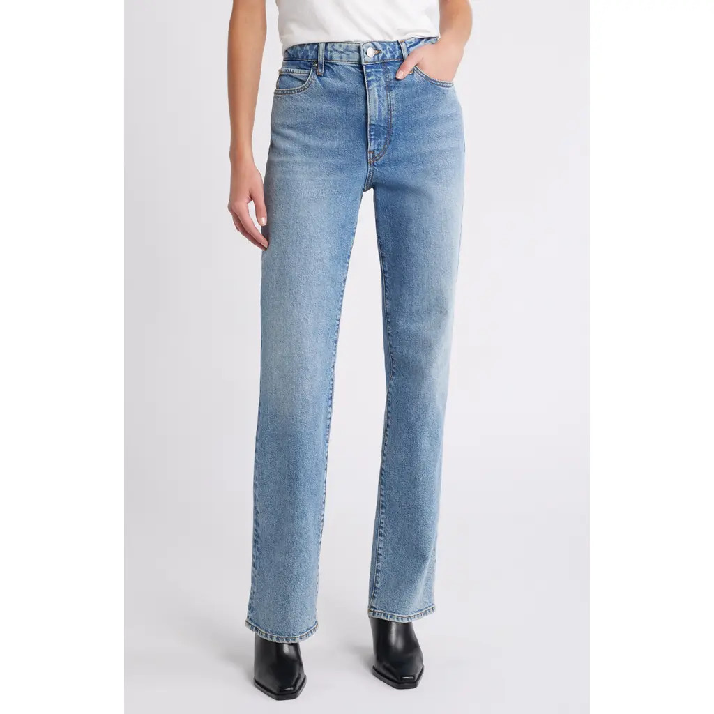 The Ruler High Waist Straight Leg Jeans | Nordstrom