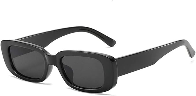 IKANOO Retro Rectangle Sunglasses for Women Men Small Square Frame Trendy Y2K 90’s Black Sungla... | Amazon (US)