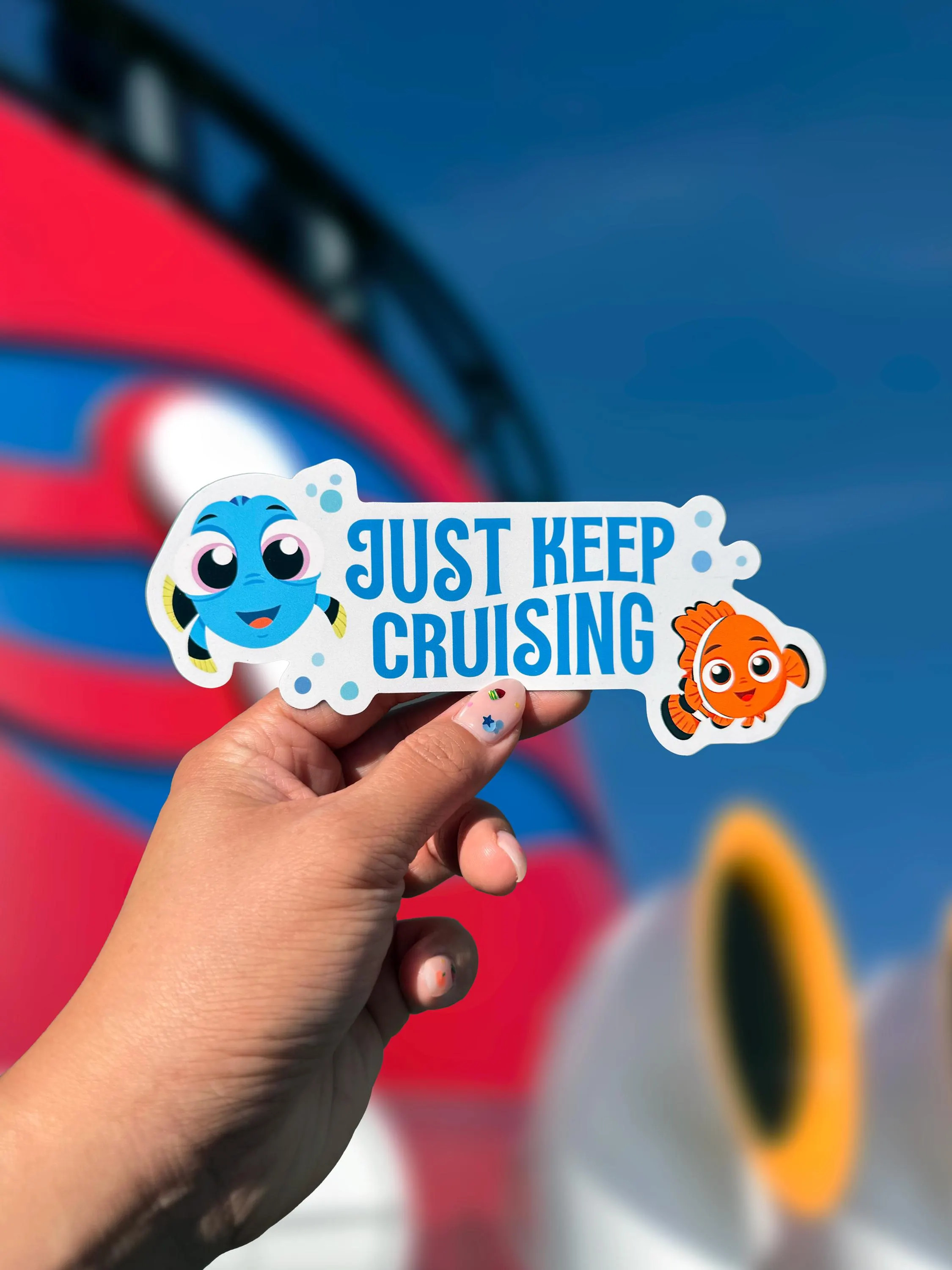 Just Keep Cruising Magnet: Dory Nemo Stateroom Decor, Fish Extender Gift | Etsy (Global)
