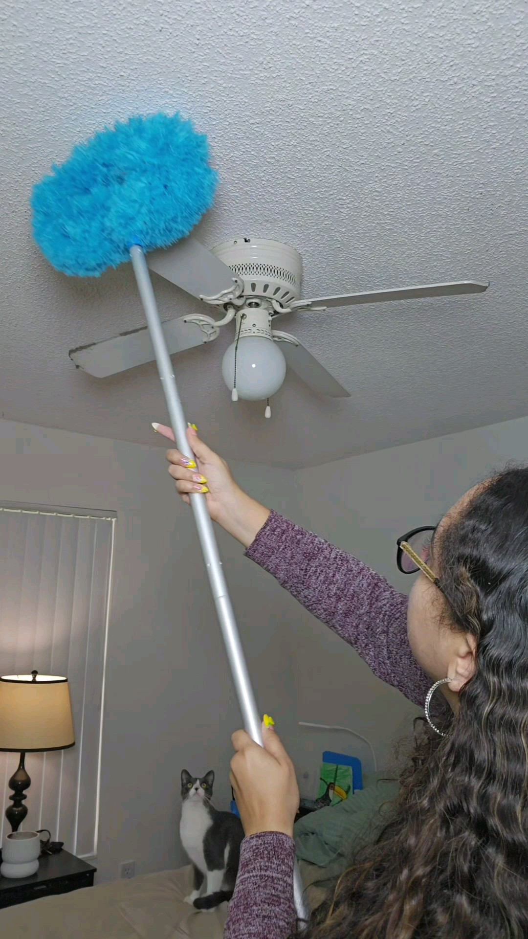 This duster really did the job wonderfully! I was tired of trying to wipe down my ceiling fan for the dust to just fall into my face or bed so this duster is perfect! It's affordable and easy to assemble so I definitely recommend! Be sure to follow to stay up to date with my favorite finds and great deals!#duster #cleaning #bedroom #ceilingfan #cleaninghacks #dusting #fanduster #deals #home #homecleaning 

#LTKHome #LTKFindsUnder50 #LTKFamily