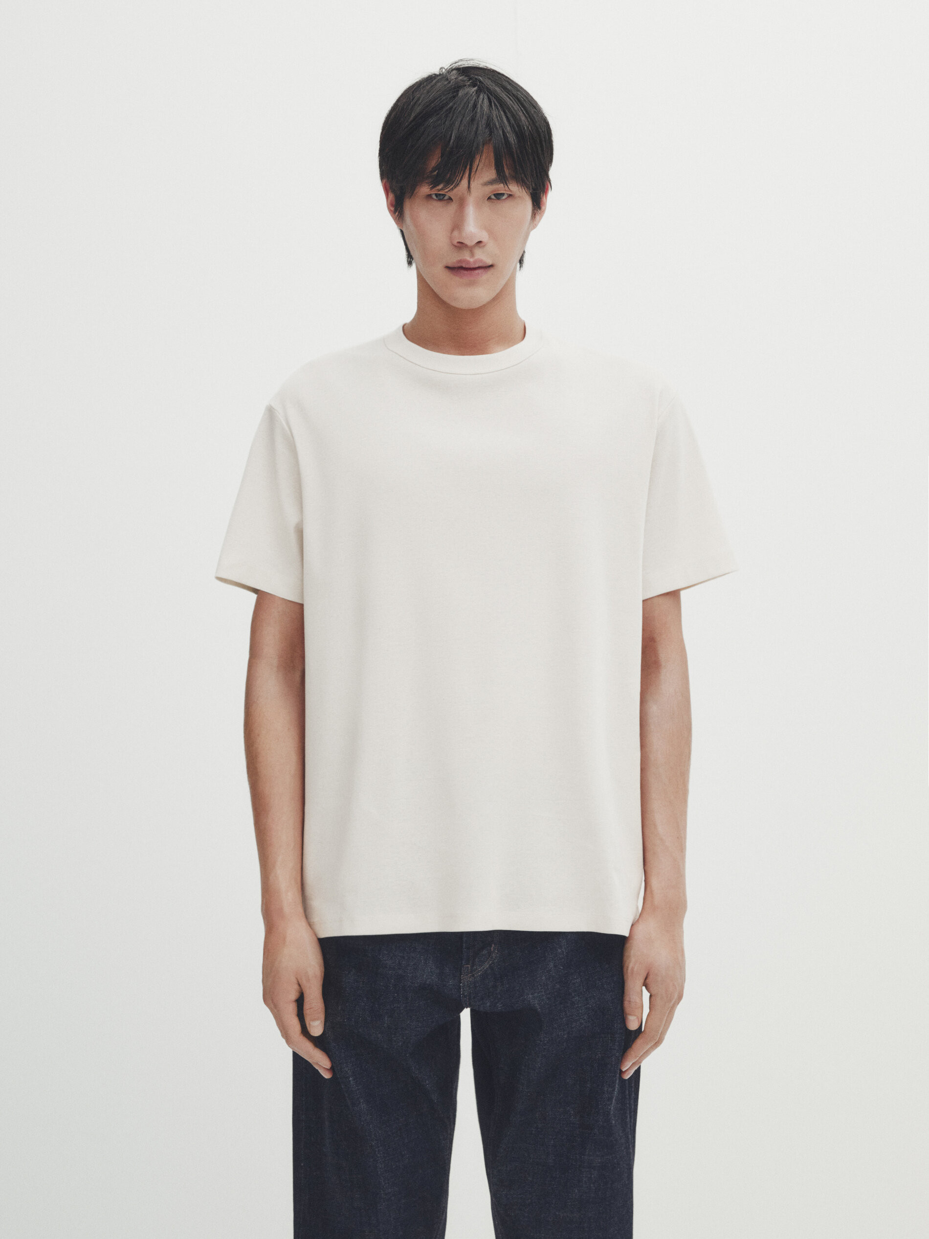Short sleeve cotton T-shirt - Studio | Massimo Dutti US