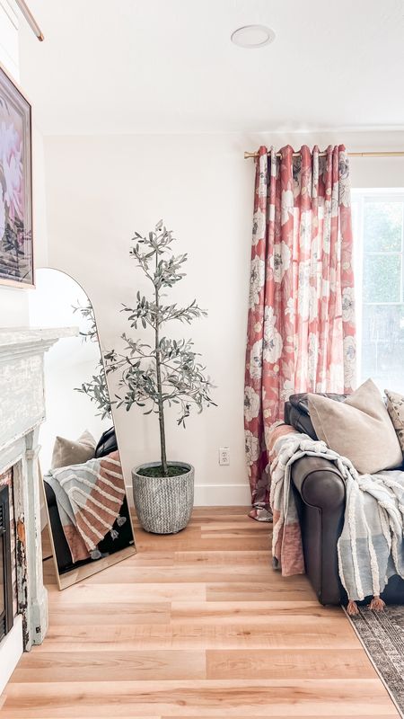 Love this good arch mirror to brighten the corner of our family room ✨

These floral curtains from Amazon are thick and full! The perfect light blocking curtains.

Amazon home | Amazon finds | Amazon mirror | antok mirror | arch mirror | gold arch mirror | standing mirror | family room decor | cozy aesthetic | home decor | spring decor 2024 | floral curtains 

#LTKfindsunder100 #LTKhome #LTKSeasonal