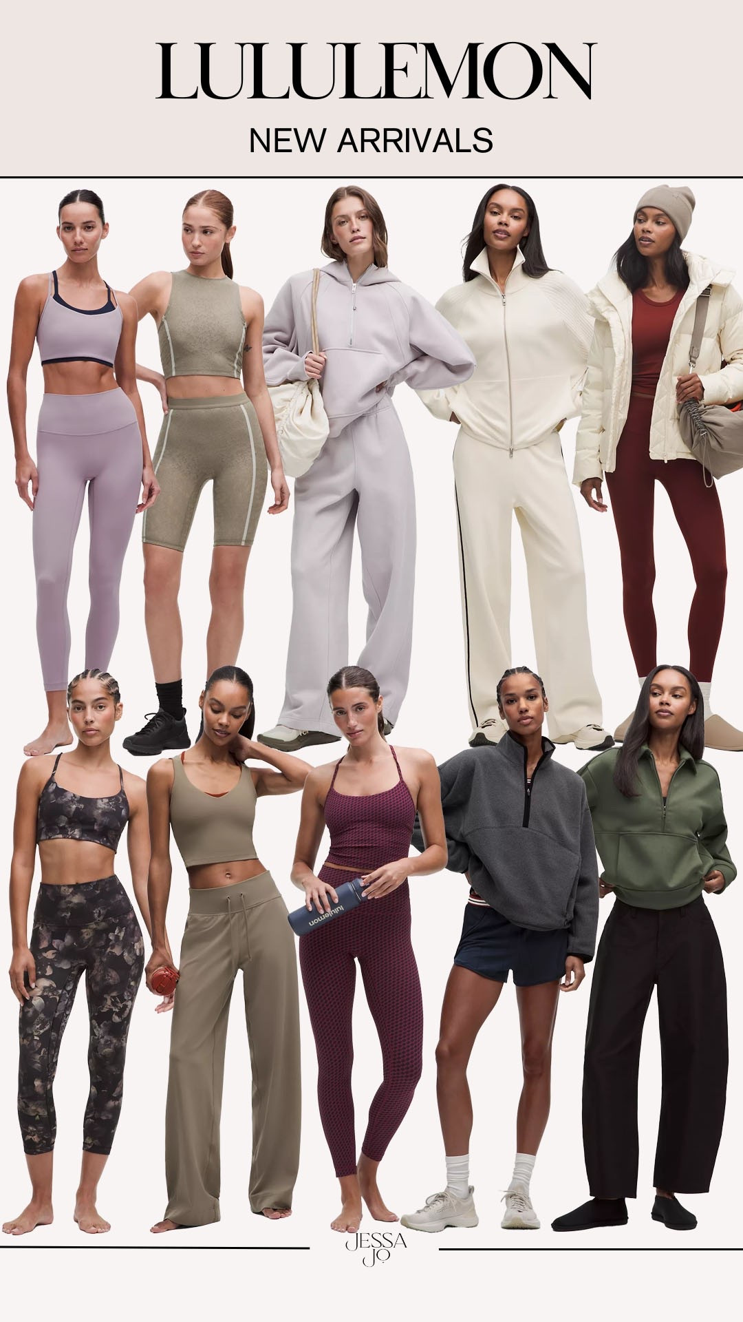 Lululemon new arrivals. Lululemon matching fall activewear. Fall active matching set. Trending fall activewear. Lululemon sweatshirt. Lululemon fall set.