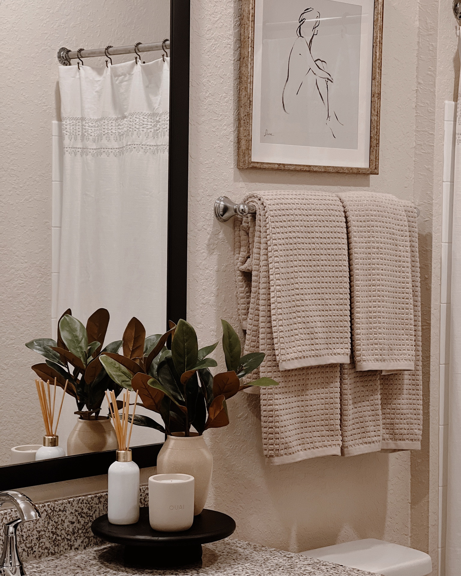 Bathroom ideas, bathroom decor, organic modern home, bathroom towels, wall art, budget decor, apartment bathroom

#LTKstyletip #LTKunder50 #LTKhome