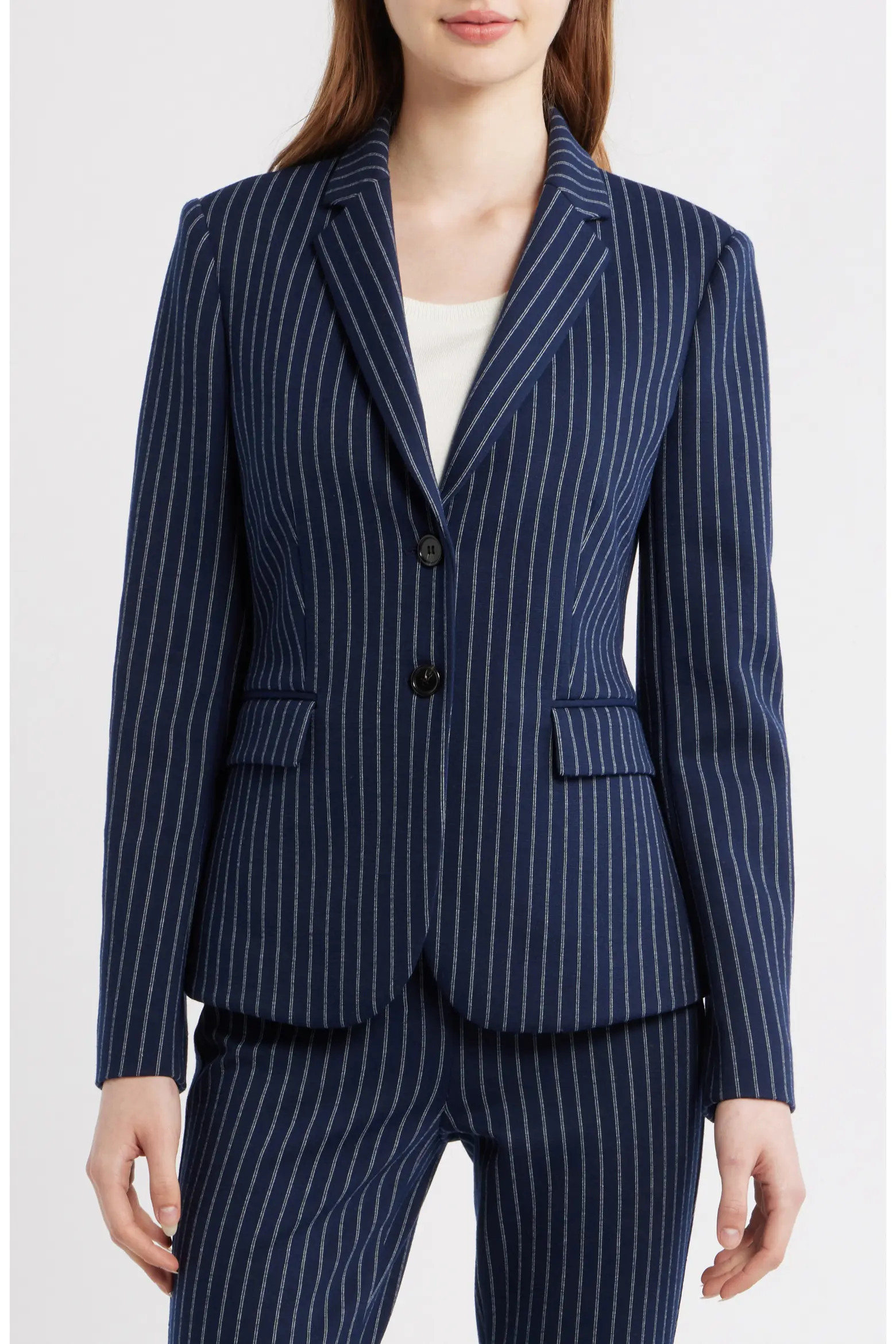 Carissa Pinstripe Knit Blazer (Women) | Nordstrom | Nordstrom