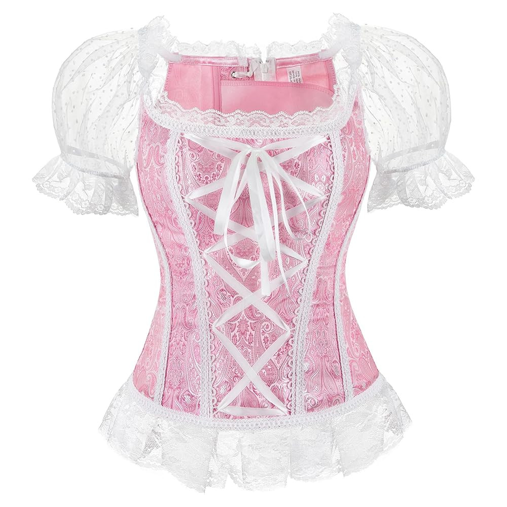 Zhitunemi Renaissance Corset Tops for Women: Victorian Lace Corset Shapewear - Princess Faire Cos... | Amazon (US)