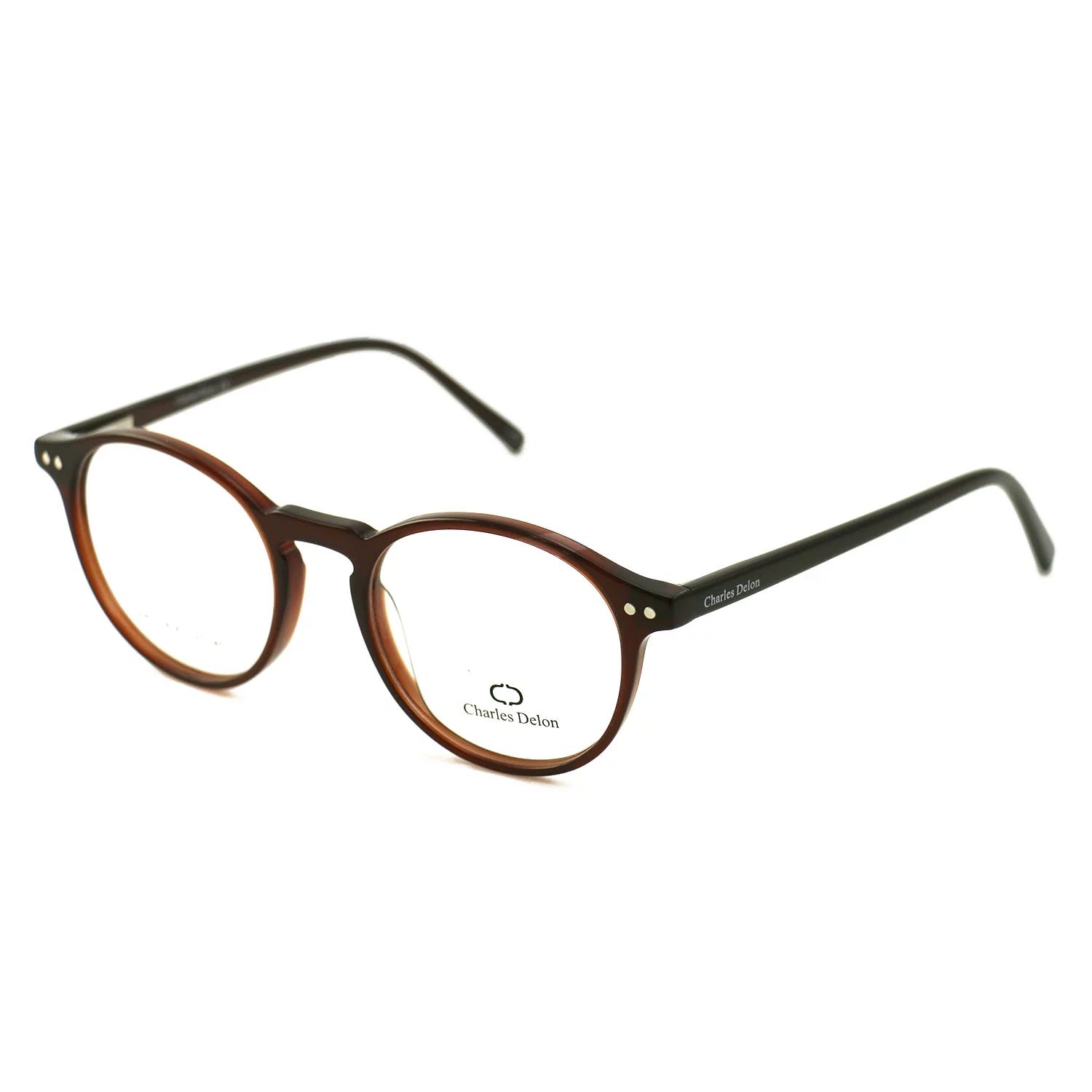 Eyeglasses Womens Brown Frames Round 47 20 140 by Charles Delon Round | Walmart (US)