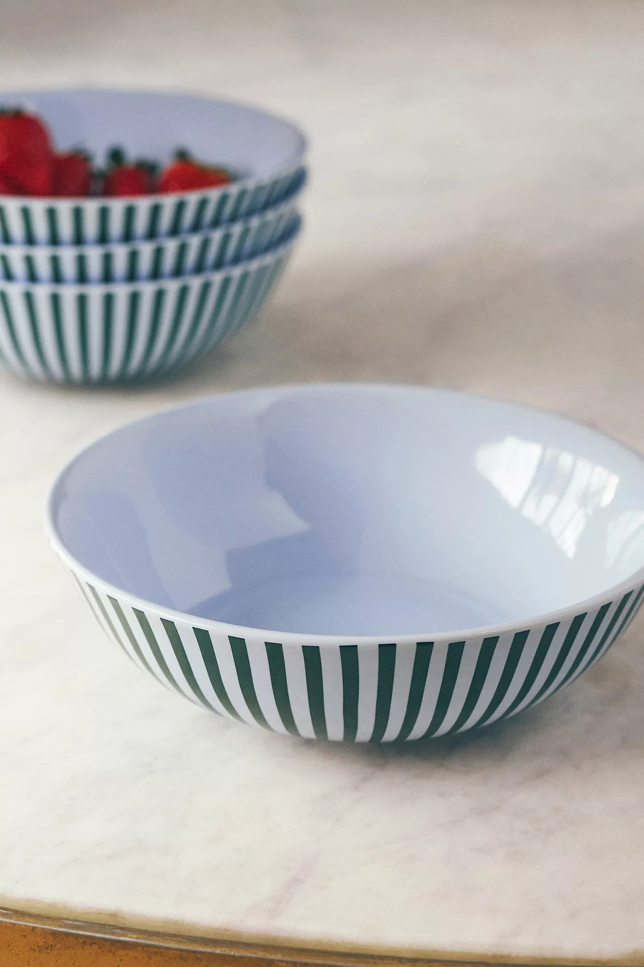 Lyla Striped Bowls, Set of 4 | Anthropologie (US)