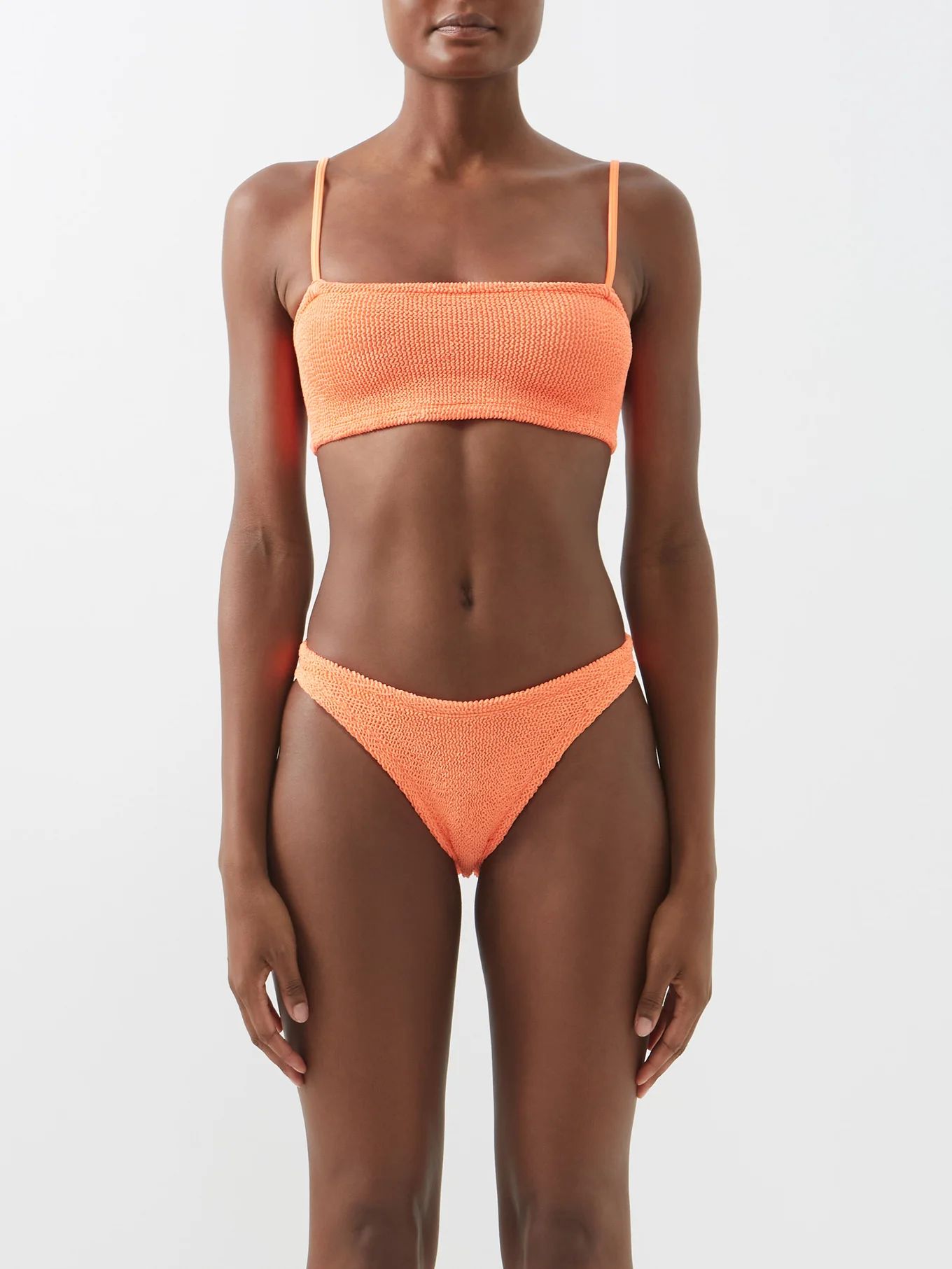 Gigi crinkle-knit bikini | Hunza G | Matches (US)