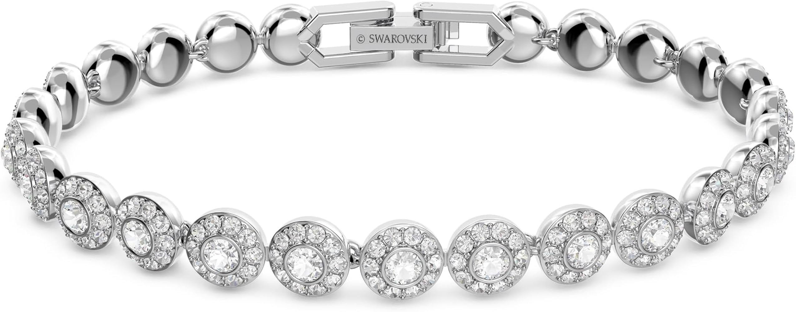 SWAROVSKI Una Angelic Necklace and Bracelet Collection, Clear Crystals on Rhodium Finished Metal | Amazon (US)
