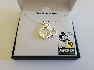 Disney's Mickey 90th Anniversary Fine Silver Plated Necklace  | eBay | eBay US