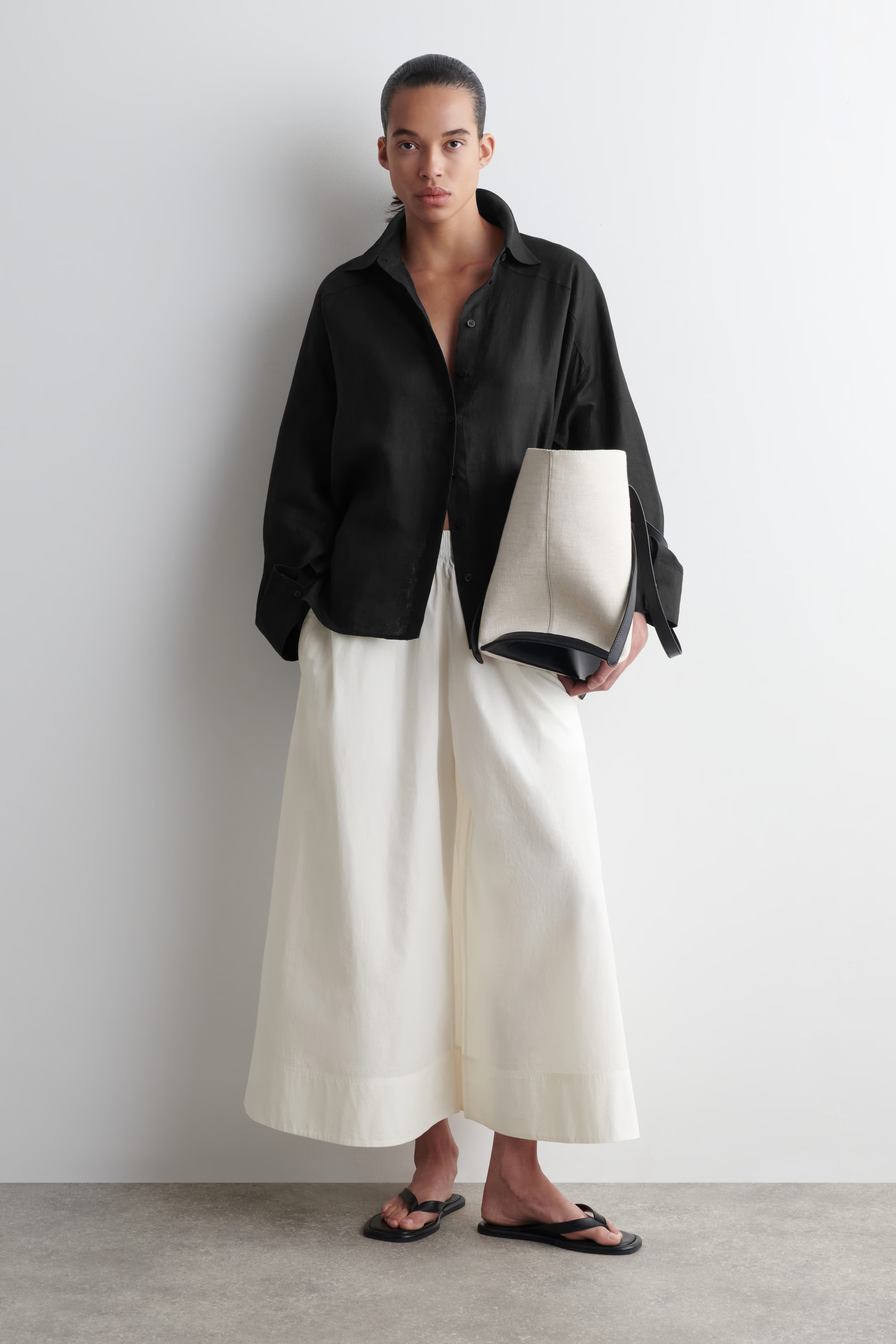 VOLUMINOUS CULOTTES - WHITE | COS UK