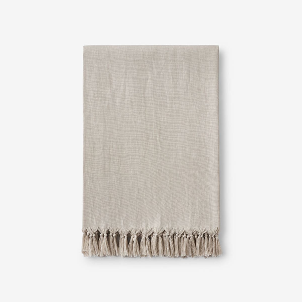 Linen Throw - Oatmeal | The Company Store