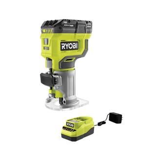 RYOBI ONE+ 18V Cordless Compact Router Kit with 2.0 Ah Battery and Charger PCL424K1 - The Home De... | The Home Depot