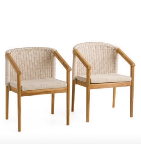 Outdoor teak armchairs, patio furniture

#LTKfamily #LTKhome #LTKSeasonal