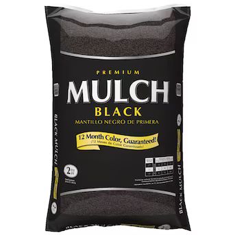 Premium 2-cu ft Black Hardwood Mulch | Lowe's