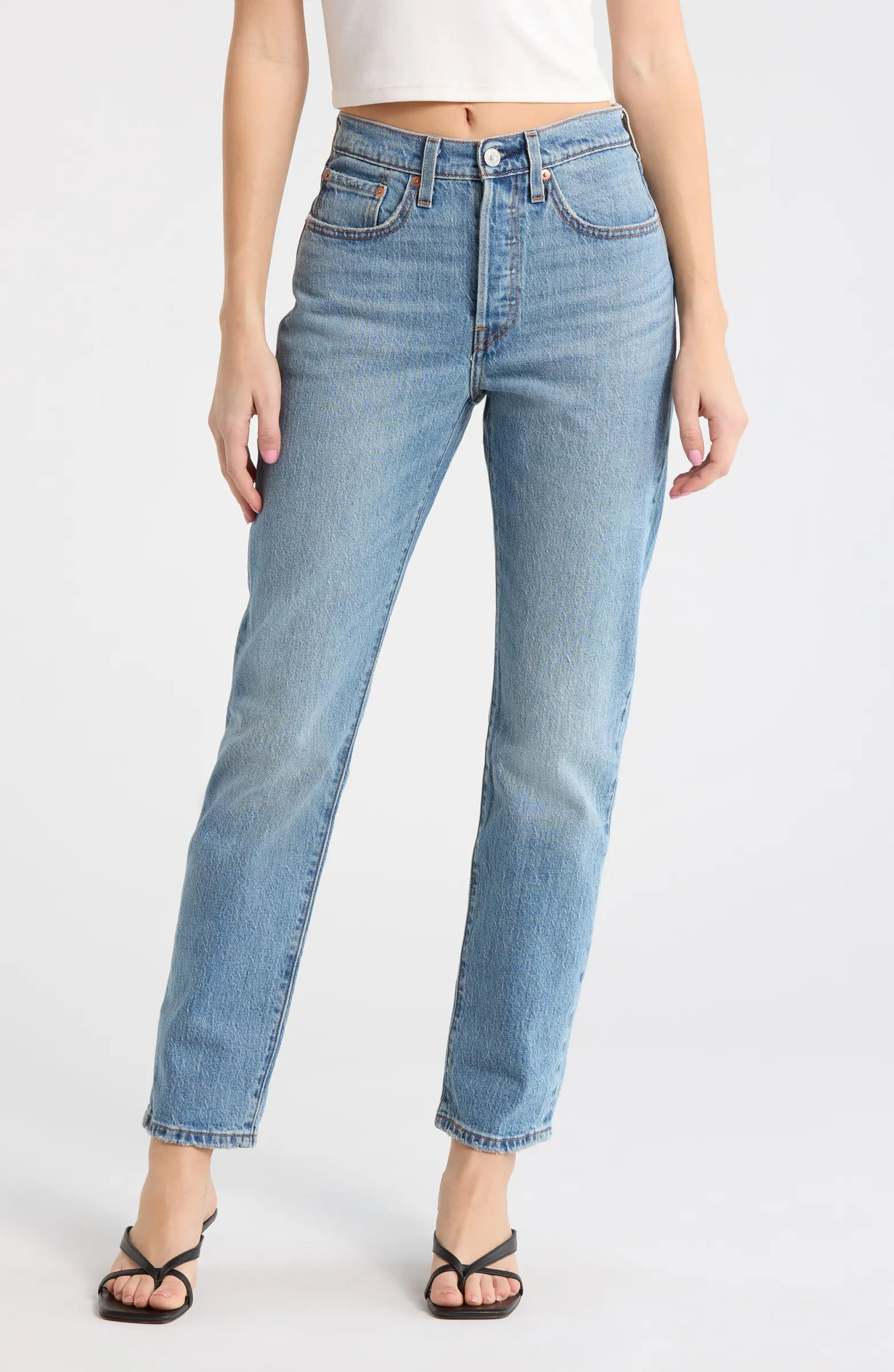 501® High Waist Straight Leg Jeans | Nordstrom Rack
