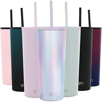 Amazon.com | Simple Modern Insulated Tumbler with Straw Lid and Flip Lid | Travel Coffee Mug Reus... | Amazon (US)