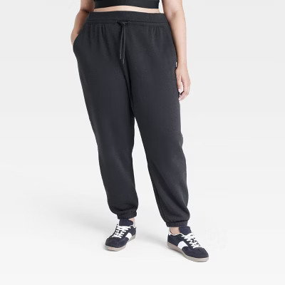 Women's Fleece High-Rise Jogger Sweatpants - All In Motion™ | Target