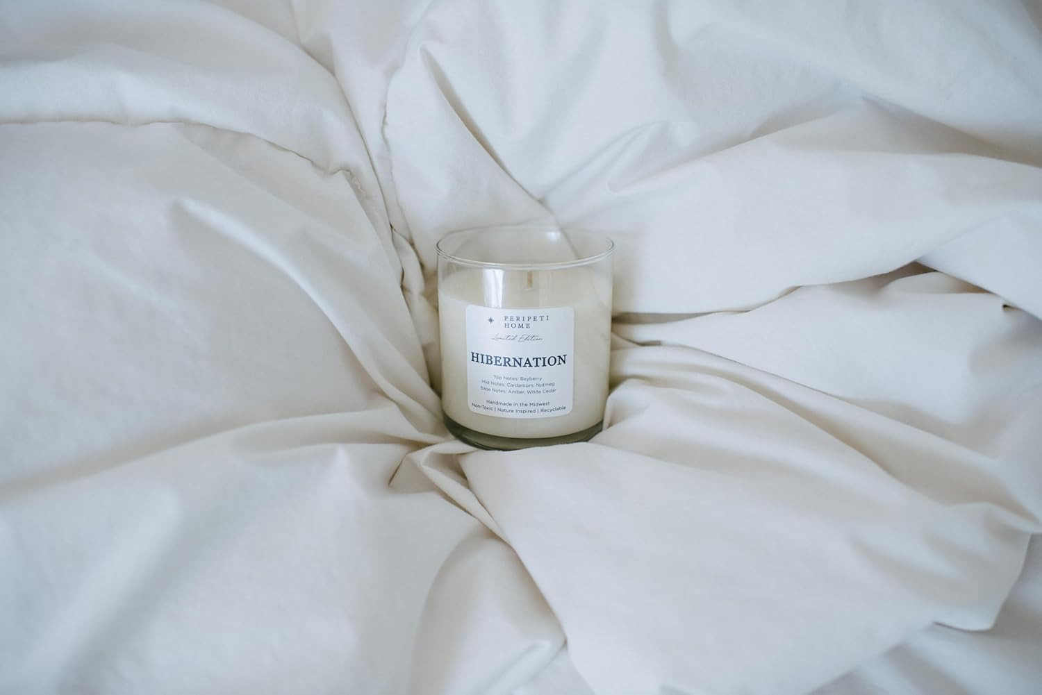 PERIPETI Home Hibernation Classic Scented Candle, Classic Wick – 8.5oz Natural Soy Wax for Ener... | Amazon (US)