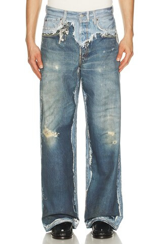 Acne Studios 1981 Skeleton Jean in Blue | FWRD 