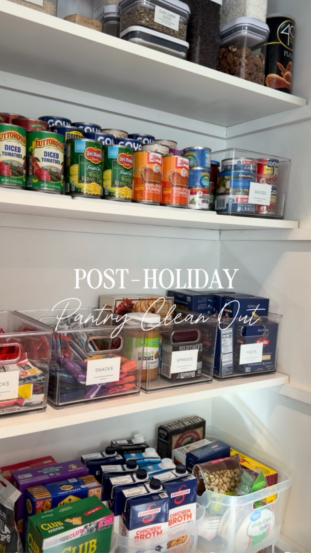 January Organization Series: Part 2

I finally got to cleaning out our pantry after a very, very busy holiday season. We hosted Christmas and had family over several other times so things just kept getting thrown all around the pantry.

It’s so satisfying to have everything organized again (and labeled in clear bins, of course)!

#LTKHome #LTKKids #LTKSaleAlert