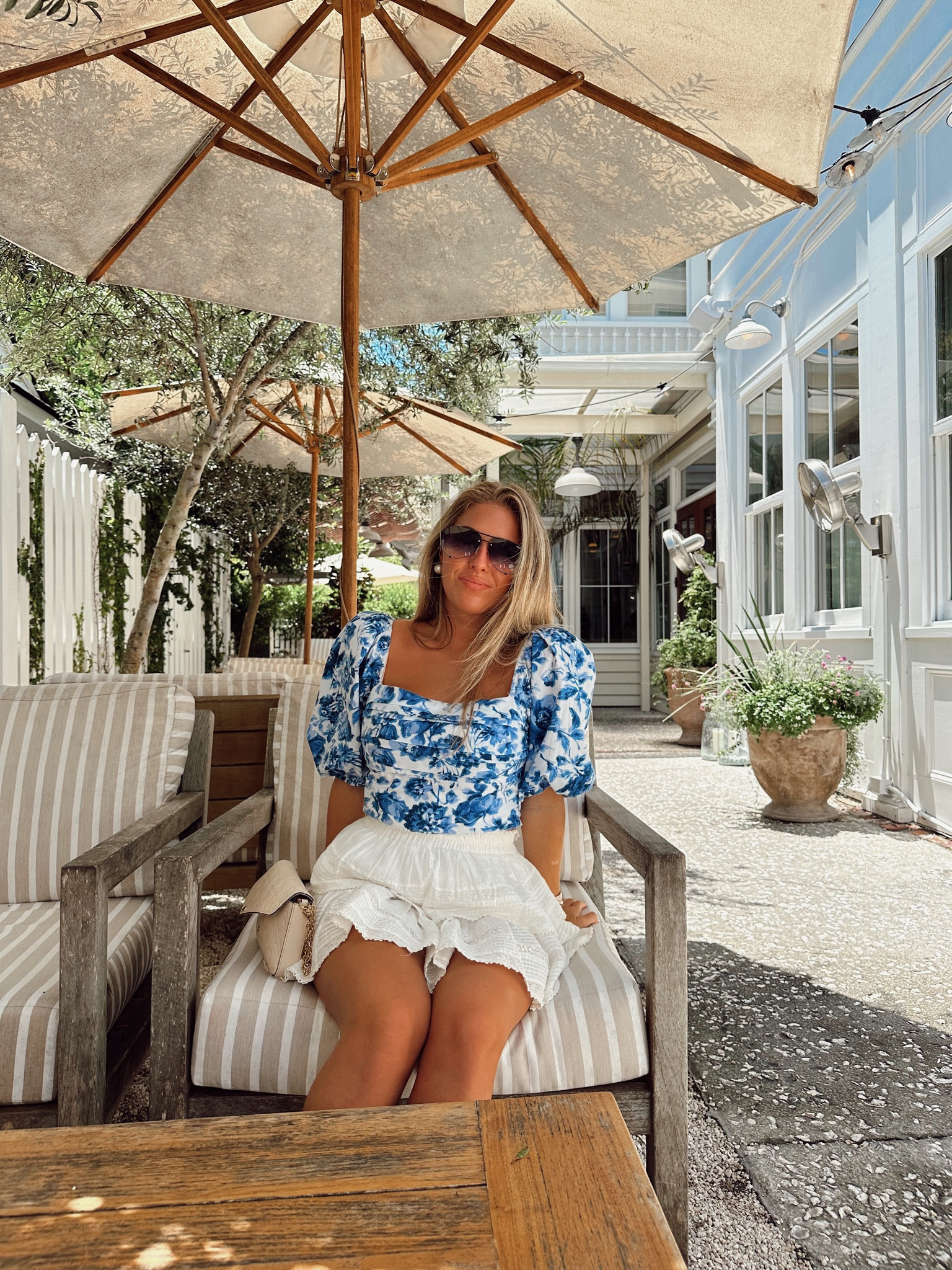 Lunch look from the other day 💙 chic style inspo | chic ootd | summer ootd | teen girl style 

#LTKSeasonal #LTKFindsUnder50 #LTKStyleTip