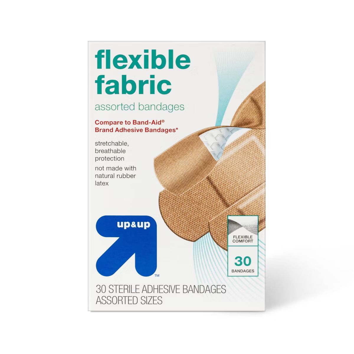 Assorted Sizes Flexible Fabric Bandages - 30ct - up & up™ | Target