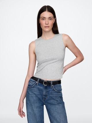 CloseKnit Jersey Cropped Shell Tank Top | Gap (US)