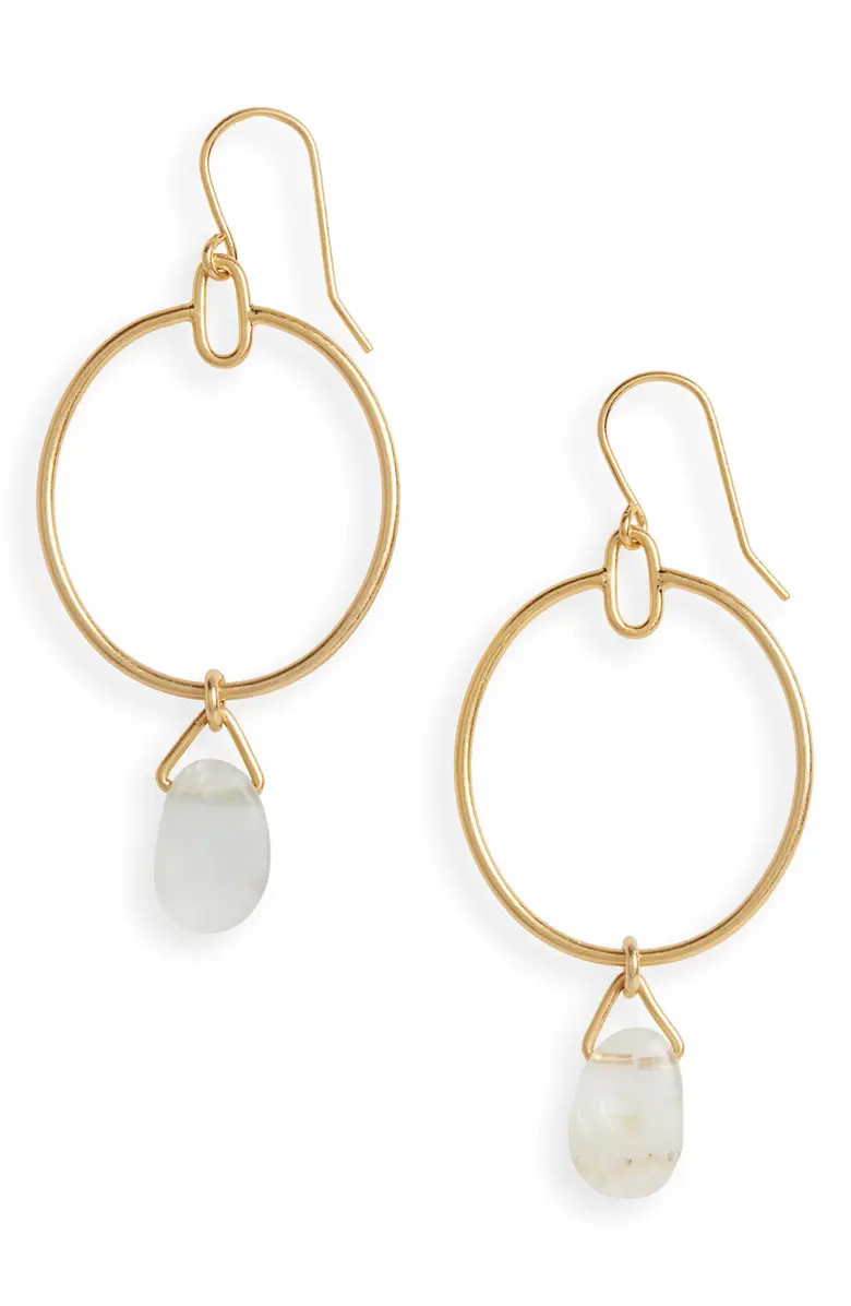 Madewell Stone Collection Chrysoprase Statement Earrings | Nordstrom | Nordstrom
