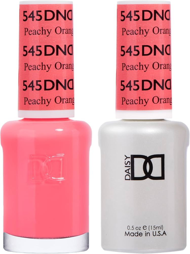 DND Gel Nail Polish Set, 1 each of Orange UV Gel Polish and Orange Air Dry Nail Lacquer, Matching... | Amazon (US)