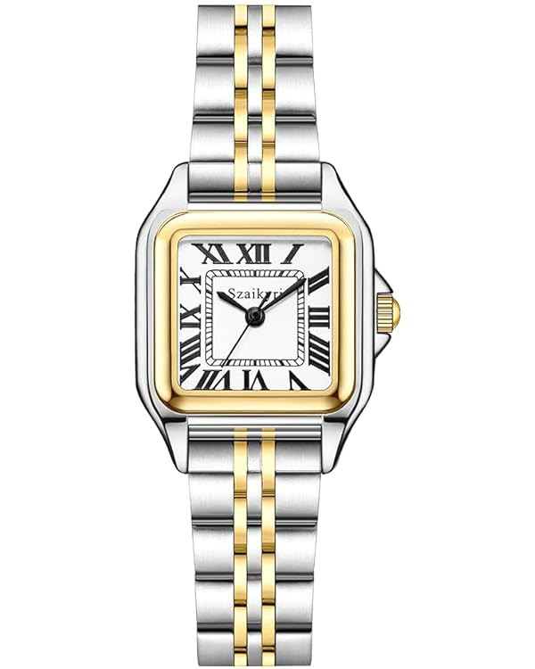 Classic Square Watches for Women with Roman Numerals Ladies Casual Dress Watch | Amazon (US)
