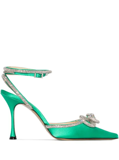 Double Bow 110mm pumps | Farfetch (US)