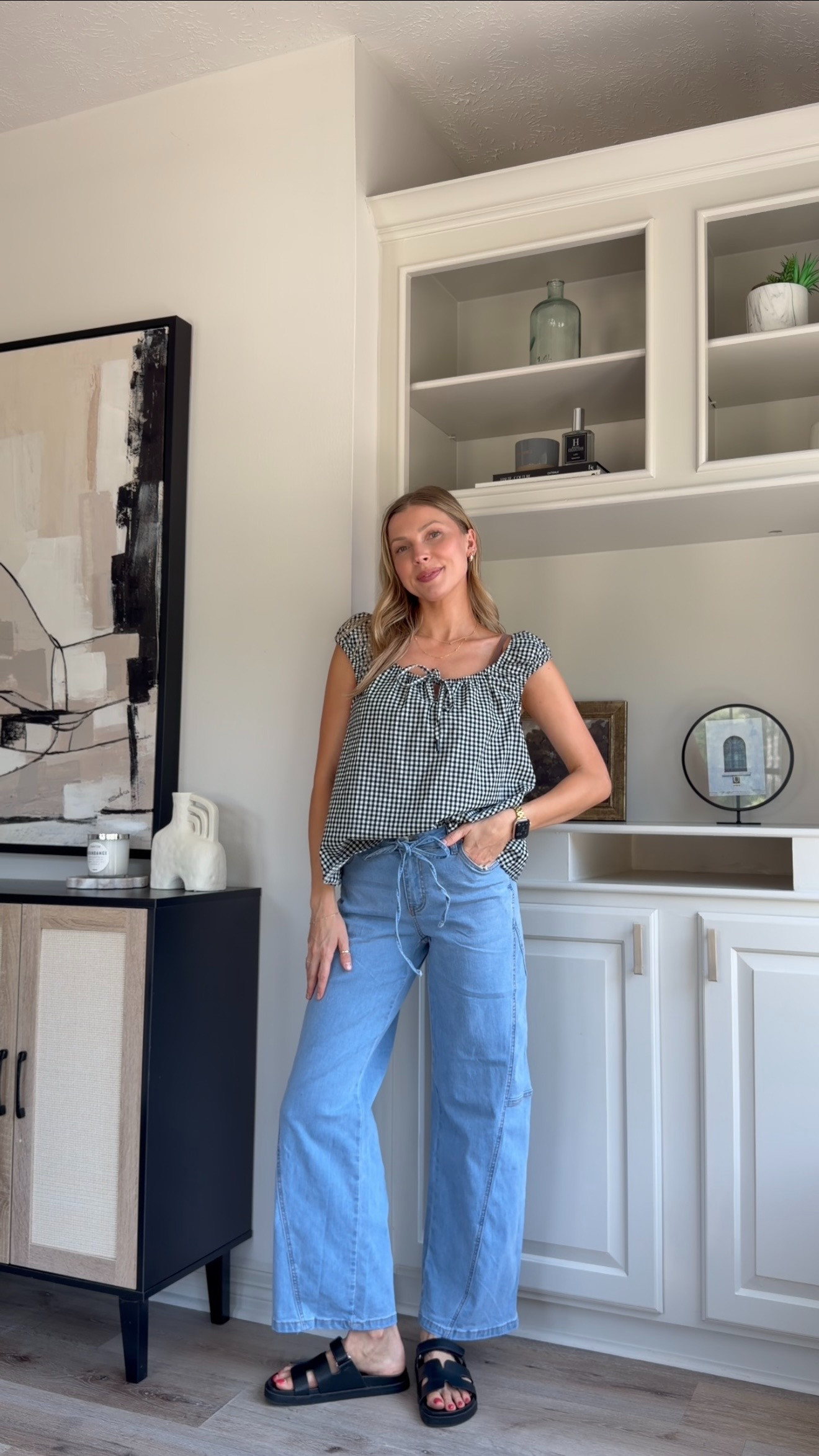 Cute casual summer outfit! Wearing S in top + 4 in denim  

 #LTKootd