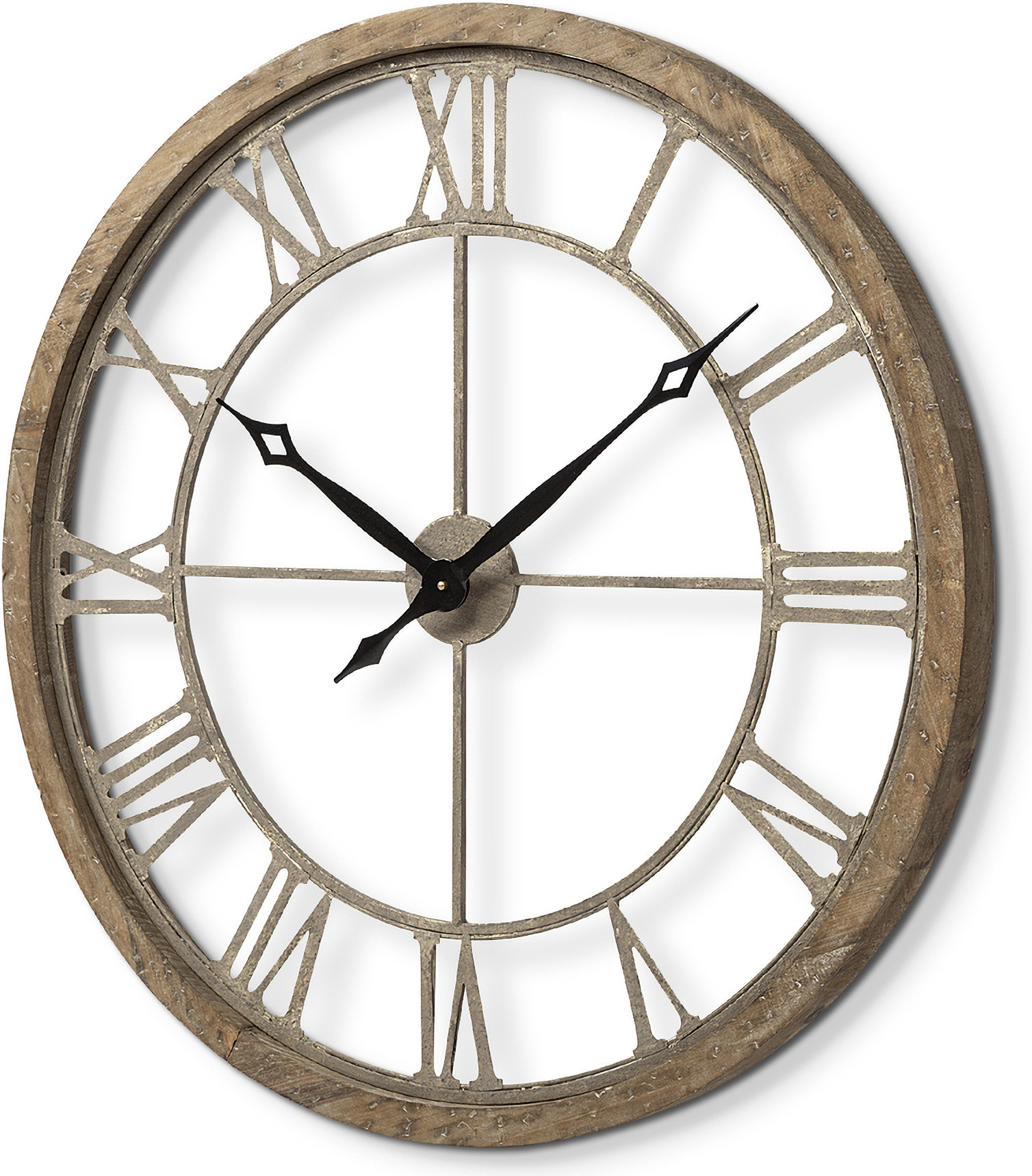 Mething 31 Inch Wall Clock In Brown | 1stopbedrooms